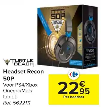 Carrefour Turtle Beach Headset Recon 50P aanbieding