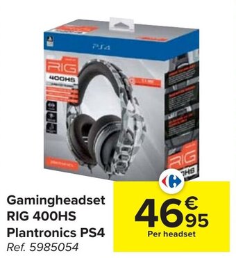 Carrefour Gamingheadset RIG 400HS Plantronics PS4 aanbieding