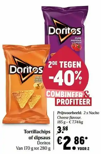 Delhaize Nacho cheese flavour aanbieding