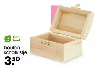 HEMA Houten schatkistje aanbieding