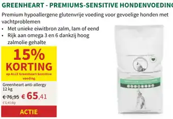 Horta GREENHEART  PREMIUMS-SENSITIVE HONDENVOEDING aanbieding