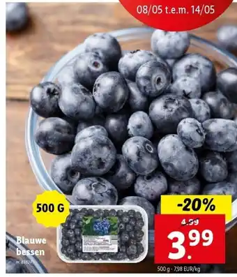 Lidl Blauwe bessen aanbieding