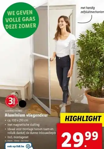 Lidl Aluminium vliegendeur aanbieding