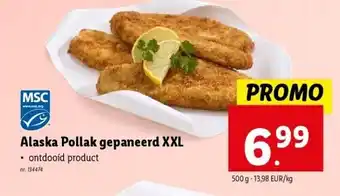 Lidl Alaska Pollak gepaneerd XXL aanbieding