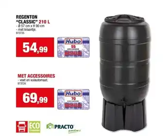 Hubo REGENTON “CLASSIC” 210 L aanbieding