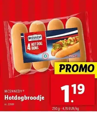 Lidl Hotdogbroodje aanbieding