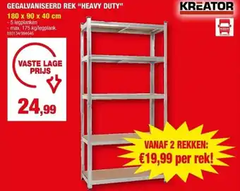 Hubo GEGALVANISEERD REK “HEAVY DUTY” aanbieding