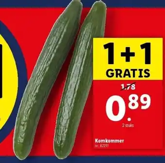 Lidl Komkommer aanbieding