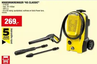 Hubo KARCHER HOGEDRUKREINIGER “K5 CLASSIC” aanbieding