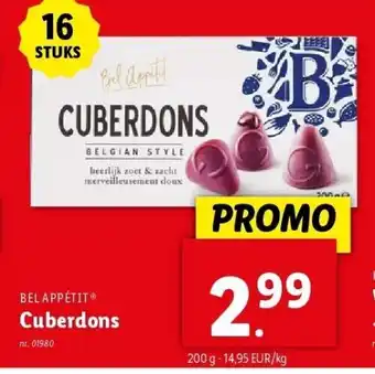 Lidl Cuberdons aanbieding