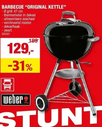 Hubo BARBECUE “ORIGINAL KETTLE” aanbieding