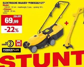 Hubo ELEKTRISCHE MAAIER “POWXG6212T” aanbieding