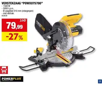 Hubo VERSTEKZAAG “POWX075700” aanbieding