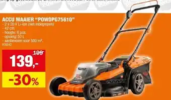 Hubo ACCU MAAIER “POWDPG75610” aanbieding