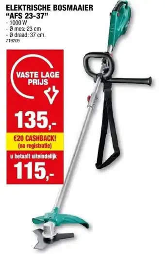 Hubo ELEKTRISCHE BOSMAAIER “AFS 23-37” aanbieding