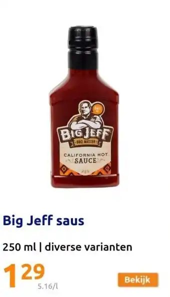 Action Big Jeff saus aanbieding