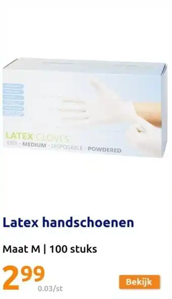 Action Latex handschoenen aanbieding