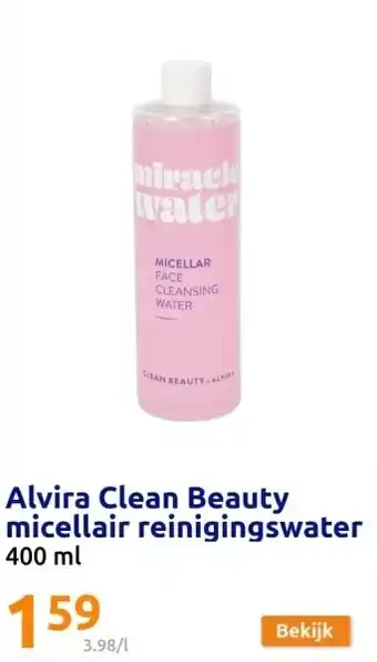 Action Alvira Clean Beauty micellair reinigingswater aanbieding