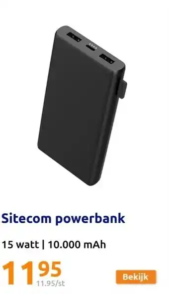 Action Sitecom powerbank aanbieding