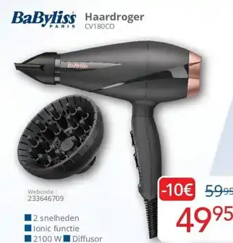 Eldi Haardroger CV180CO aanbieding