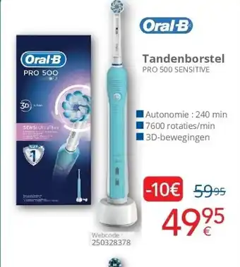 Eldi Tandenborstel PRO 500 SENSITIVE aanbieding