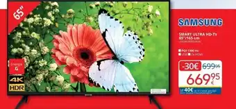 Eldi Samsung SMART ULTRA HD-TV 65’’/165 cm aanbieding