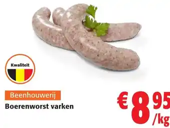 Colruyt Boerenworst varken aanbieding