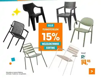 Kwantum TUINSTOELEN aanbieding