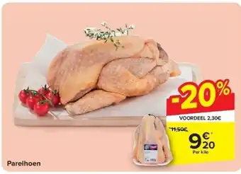 Carrefour Parelhoen aanbieding