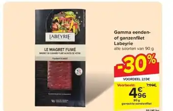 Carrefour Gamma eendenof ganzenfi let Labeyrie aanbieding