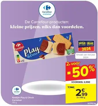 Carrefour Koekjes Play & Chock Carrefour aanbieding