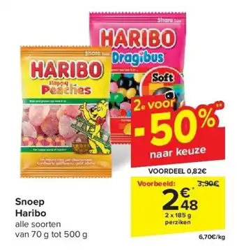 Carrefour Snoep Haribo aanbieding