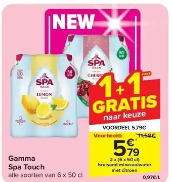 Carrefour Gamma Spa Touch aanbieding