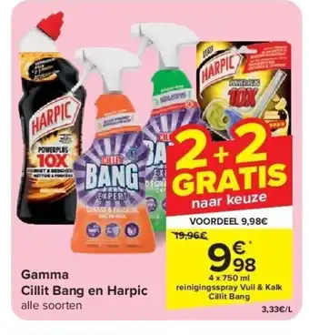 Carrefour Gamma Cillit Bang en Harpic aanbieding