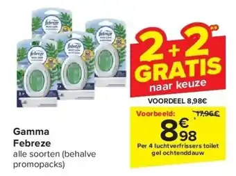 Carrefour Gamma Febreze aanbieding