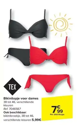 Carrefour Bikinitopje voor dames aanbieding