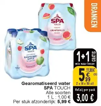 Cora Gearomatiseerd water SPA aanbieding