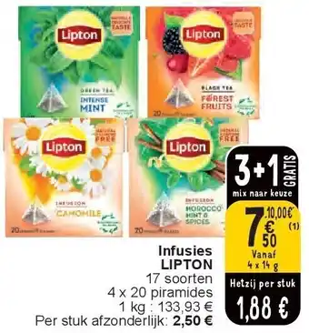 Cora Infusies LIPTON aanbieding