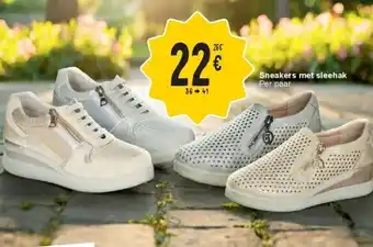 Cora Sneakers met sleehak aanbieding