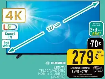 Cora LED-TV aanbieding