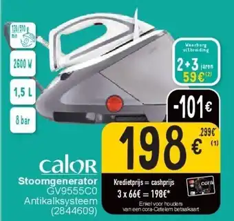 Cora Stoomgenerator aanbieding