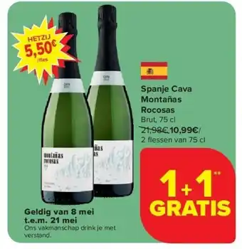 Carrefour Spanje Cava Montañas Rocosas aanbieding