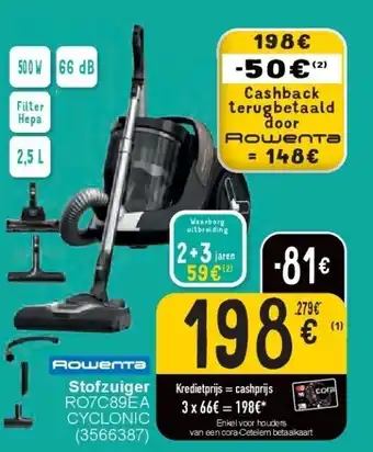 Cora Stofzuiger aanbieding