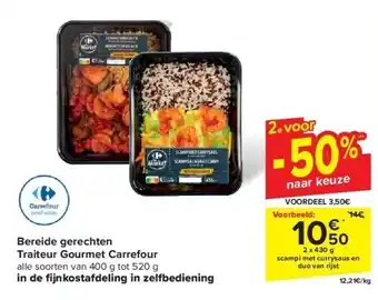 Carrefour Bereide gerechten Traiteur Gourmet Carrefour aanbieding