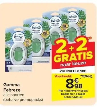 Carrefour Gamma Febreze aanbieding