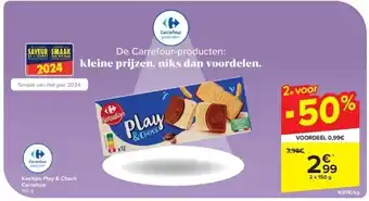 Carrefour Koekjes Play & Chock Carrefour aanbieding