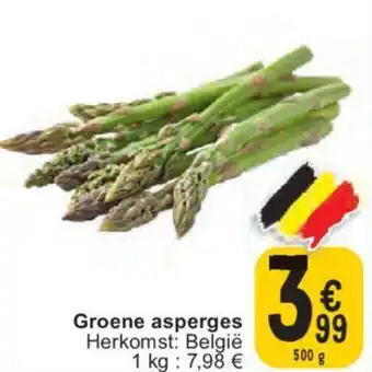 Cora Groene asperges 500g aanbieding