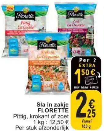 Cora Sla in zakje FLORETTE 180g aanbieding