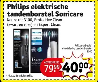 Kruidvat Philips elektrische tandenborstel Sonicare aanbieding