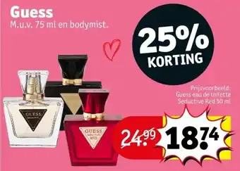 Kruidvat Guess aanbieding